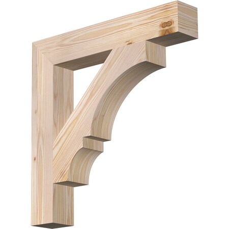Ekena Millwork Balboa Block Smooth Bracket, Douglas Fir, 3 1/2"W x 22"D x 22"H BKT04X22X22BOA05SDF